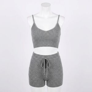 NEW NIA naomi sweater tank top in charcoal